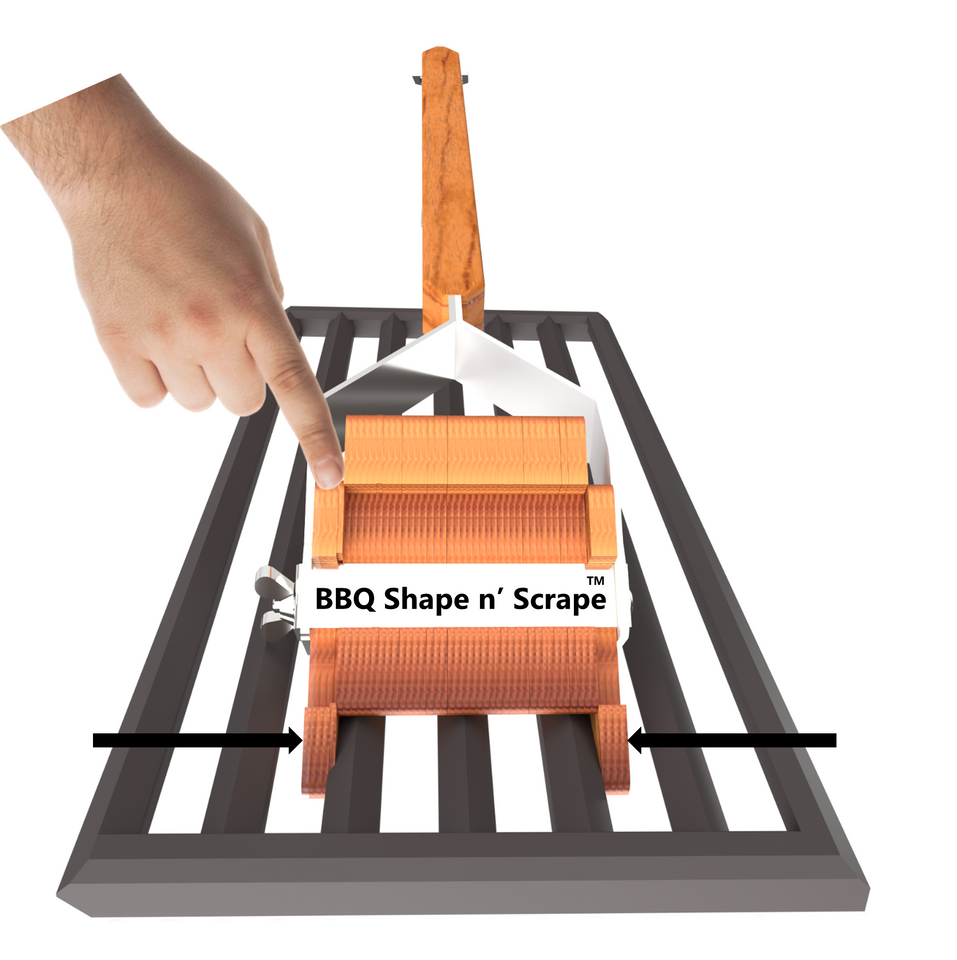 This unique BBQ scraper is Adjustable and has been tested for 100 % satisfaction. This BBQ Scraper will get your BBQ grill squeaky clean in minutes. Bristle Free & no burn-in required. 